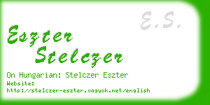 eszter stelczer business card